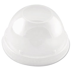 DART - Paper & Plastic Cups, Plates, Bowls & Utensils; Breakroom Accessory Type: Hot Cup Lid ; Breakroom Accessory Description: Cup Lids-Hot Cup Dome ; Color: Clear - Exact Industrial Supply