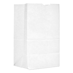 Paper Bags; Bag Type: Grocery Bag; Color: White; Size: 8-1/4 x 5-15/16 x 13-3/8; Material: Paper; Size Number: #20; Type: Grocery Bag; Color: White; Paper Weight: 40