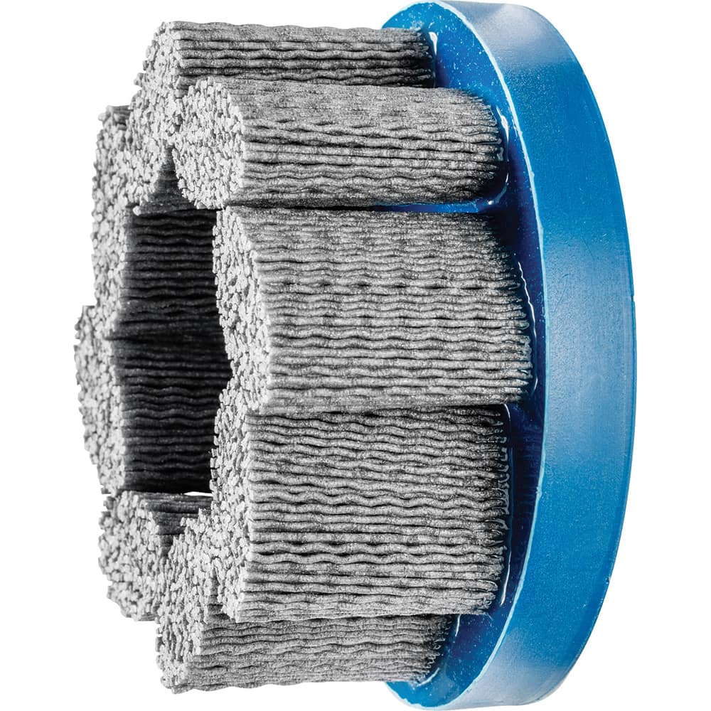 PFERD - Disc Brushes; Outside Diameter (Inch): 4 ; Grit: 80 ; Abrasive Material: Silicon Carbide ; Brush Type: Crimped ; Connector Type: Arbor ; Arbor Hole Size (Inch): 7/8 - Exact Industrial Supply