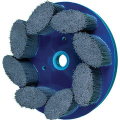 PFERD - Disc Brushes; Outside Diameter (Inch): 8 ; Grit: 320 ; Abrasive Material: Silicon Carbide ; Brush Type: Crimped ; Connector Type: Arbor ; Arbor Hole Size (Inch): 7/8 - Exact Industrial Supply