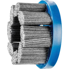 PFERD - Disc Brushes; Outside Diameter (Inch): 4 ; Grit: 80 ; Abrasive Material: Silicon Carbide ; Brush Type: Crimped ; Connector Type: Arbor ; Arbor Hole Size (Inch): 7/8 - Exact Industrial Supply