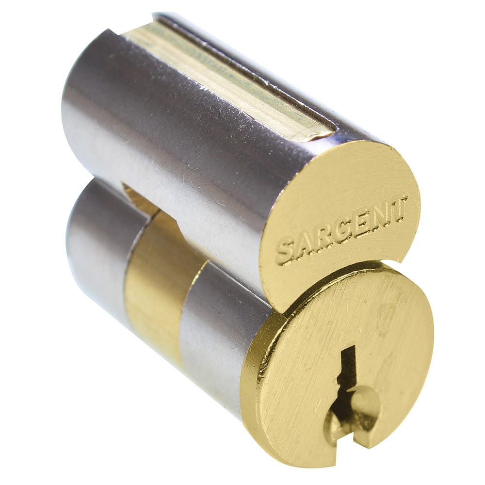 Cylinders; Type: Removeable Core; Keying: LA Keyway; Number of Pins: 6; Finish/Coating: Satin Brass; Minimum Order Quantity: Brass; Material: Brass; Type: Removeable Core; Material: Brass