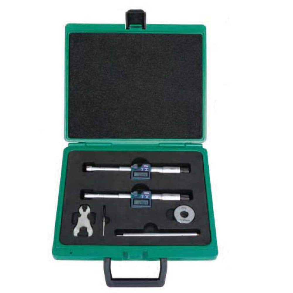 Insize USA LLC - Electronic Inside Micrometers; Minimum Measurement (Inch): 0.5000 ; Minimum Measurement (mm): 13.00 ; Minimum Measurement (Decimal Inch): 0.5000 ; Maximum Measurement (Inch): 0.8000 ; Maximum Measurement (Decimal Inch): 0.8000 ; Maximum - Exact Industrial Supply