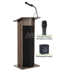 Lecterns; Overall Height: 46; Width (Inch): 22; Depth (Inch): 17; Material: High Pressure Thermal-Fused Laminate On A MDF Core; Length (Decimal Inch): 17; Type: Full Floor; Type: Full Floor; Type: Full Floor; Material: High Pressure Thermal-Fused Laminate