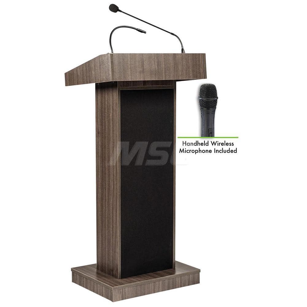 Lecterns; Overall Height: 46; Width (Inch): 22; Depth (Inch): 17; Material: High Pressure Thermal-Fused Laminate On A MDF Core; Length (Decimal Inch): 17; Type: Full Floor; Type: Full Floor; Type: Full Floor; Material: High Pressure Thermal-Fused Laminate