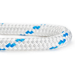 Rope; Rope Construction: 3 Strand Twisted; Material: Polyester; Work Load Limit: 60 lb; Color: White; Green; Maximum Temperature (F) ( - 0 Decimals): 265; Breaking Strength: 18500; Application: General Purpose; Cover Material: Polyester; Rope Strand Count