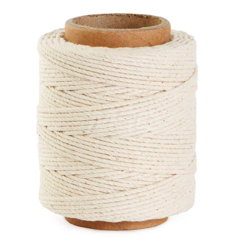 Twine; Type: Twine; Twine Spool; Material: Cotton; Twine Construction: Twisted; Color: White; Head/Holder Diameter (Inch): 1/16; Ply: 3; Breaking Strength (Lb.): 40.00; 40.000; Length per Pound (Feet): 930; Container Type: Spool; Core Diameter (Inch): 1/1