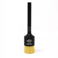 End Brushes: 25.4 mm Dia, 0.022″ Wire Dia, Ceramic & Nylon, Crimped Wire 3/4″ Trim Length, 3/8″ Shank Dia, 10,000 Max RPM