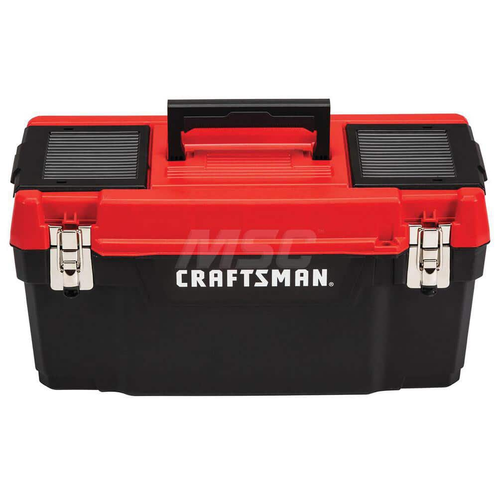 Plastic Tool Box: 9-3/4″ OAH 9 lb Capacity