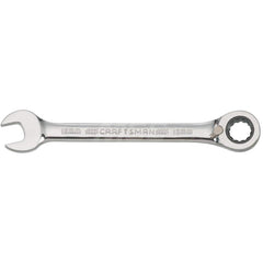 Combination Wrench: Steel, Polished Chrome-Plated