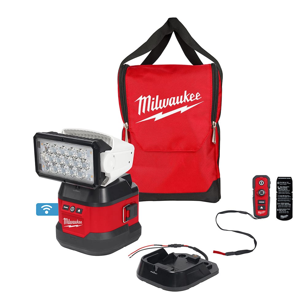 Cordless Work Light: 18V, 4,250 Lumens 12 hr Run Time