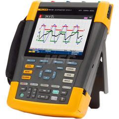 Oscilloscopes; Oscilloscope Type: Portable Oscilloscope; Bandwidth (MHz): 100; Number of Channels: 4; Display Type: LCD; Maximum Vertical Deflection (mV/div): 100; Minimum Vertical Deflection (mV/div): 2; Additional Information: Mfr Catalog Number: FLUKE-