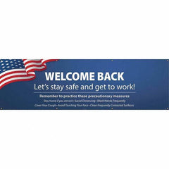 NMC - Banners Message Type: Safety Reinforcement & Motivational Legend: Wecome Back - Let's Stay Safe and Get to Work! - Americas Industrial Supply