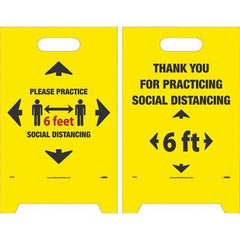 NMC - Cone & A Frame Floor Signs Shape: A-Frame Type: Accident Prevention - Americas Industrial Supply