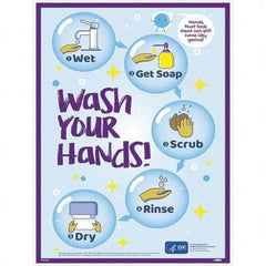 NMC - "COVID-19 - Wash Your Hands", 18" Wide x 24" High, Paper Safety Sign - Americas Industrial Supply