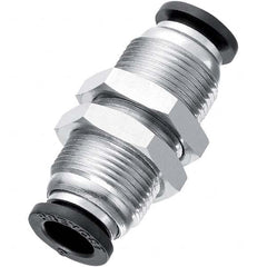Prevost - Plastic Push-To-Connect Tube Fittings Type: Bulkhead Union Tube Outside Diameter (Inch): 3/8 - Americas Industrial Supply