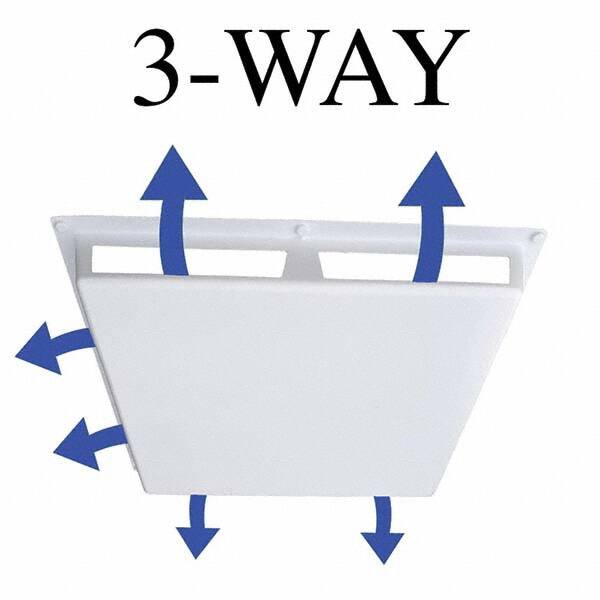 Elima-Draft - Registers & Diffusers Type: Ceiling Diffuser Cover Style: 3 Way - Americas Industrial Supply