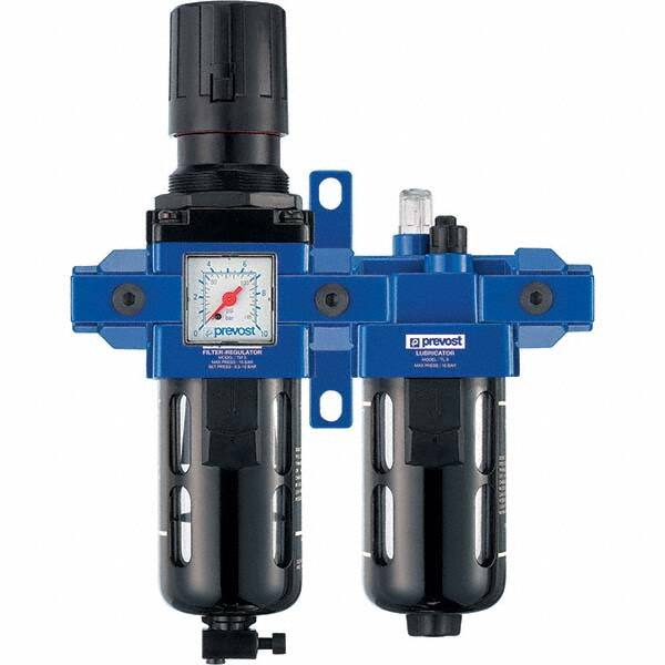 Prevost - Filter, Regulator & Lubricator (FRL) Units Configuration: 2 Pc. Filter/Regulator-Lubricator Body Type: Standard - Americas Industrial Supply