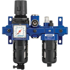 Prevost - Filter, Regulator & Lubricator (FRL) Units Configuration: 2 Pc. Filter/Regulator-Lubricator Body Type: Standard - Exact Industrial Supply