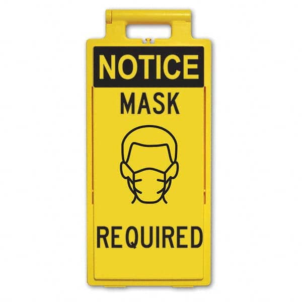 PRO-SAFE - Cone & A Frame Floor Signs Shape: A-Frame Type: Accident Prevention - Americas Industrial Supply