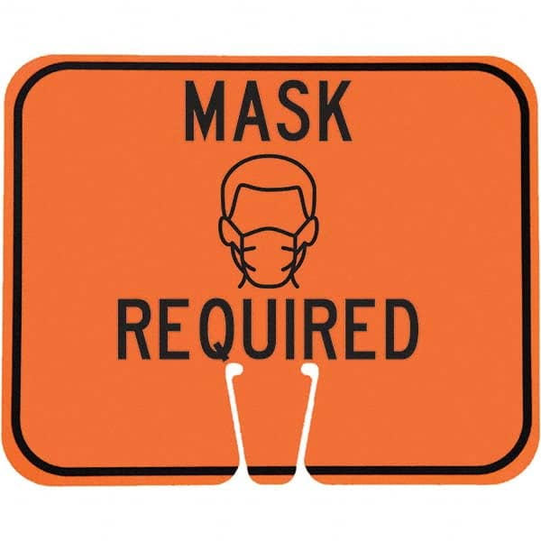 PRO-SAFE - "Notice - Mask Required", 12-1/2" Wide x 10-1/2" High, ABS Safety Sign - Americas Industrial Supply