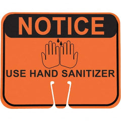 PRO-SAFE - "Notice Use Hand Sanitizer", 12-1/2" Wide x 10-1/2" High, ABS Safety Sign - Americas Industrial Supply