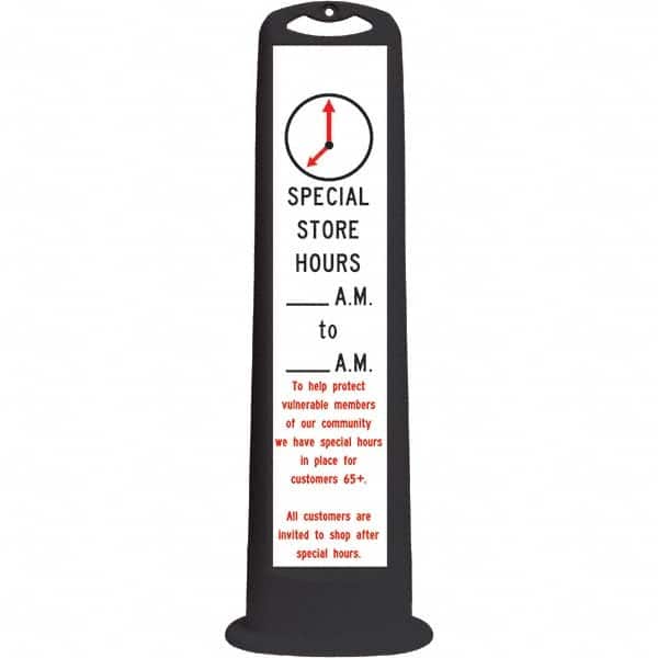 PRO-SAFE - Traffic Barrels, Delineators & Posts Type: Vertical Panel Material: HDPE - Americas Industrial Supply