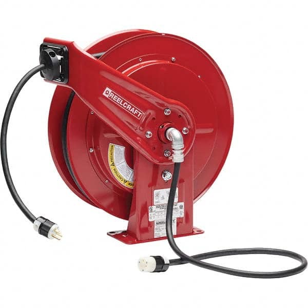 Reelcraft - Cord & Cable Reels End Type: Single Outlet Cable Length (Feet): 100 - Americas Industrial Supply