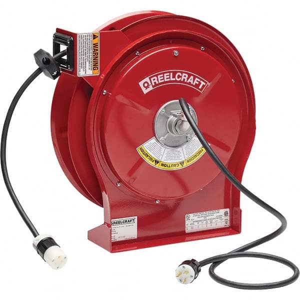 Reelcraft - Cord & Cable Reels End Type: Single Outlet Cable Length (Feet): 50 - Americas Industrial Supply