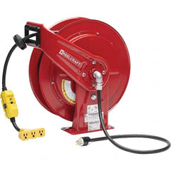 Reelcraft - Cord & Cable Reels End Type: Triple-Tap Outlet Cable Length (Feet): 100 - Americas Industrial Supply