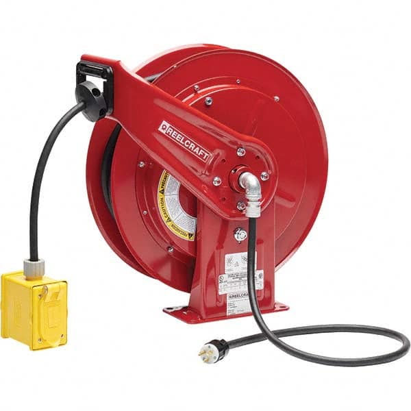 Reelcraft - Cord & Cable Reels End Type: Duplex GFCI Cable Length (Feet): 75 - Americas Industrial Supply