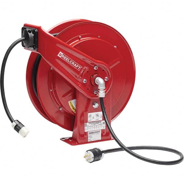 Reelcraft - Cord & Cable Reels End Type: Single Outlet Cable Length (Feet): 75 - Americas Industrial Supply