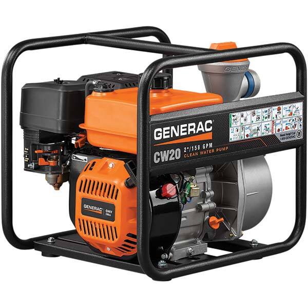 Generac Power - Self-Priming Engine Pumps Horsepower: 5.0 Engine Type: OHV - Americas Industrial Supply