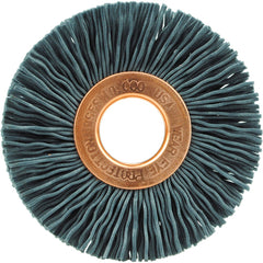 2″ Diameter-1/2″ Arbor Hole - Abrasive Nylon-Copper Center Straight Nylox Wheel - Americas Industrial Supply