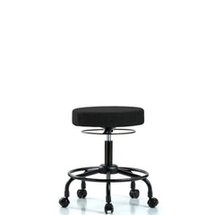 Adjustable Height Swivel Stool: Olefin, 24″ Seat Width, 24″ Seat Depth Round Height