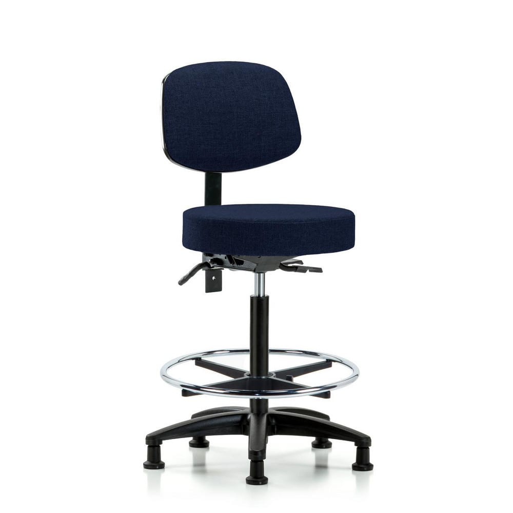 Adjustable Height Swivel Stool: Olefin, 24″ Seat Width, 24″ Seat Depth Round Height