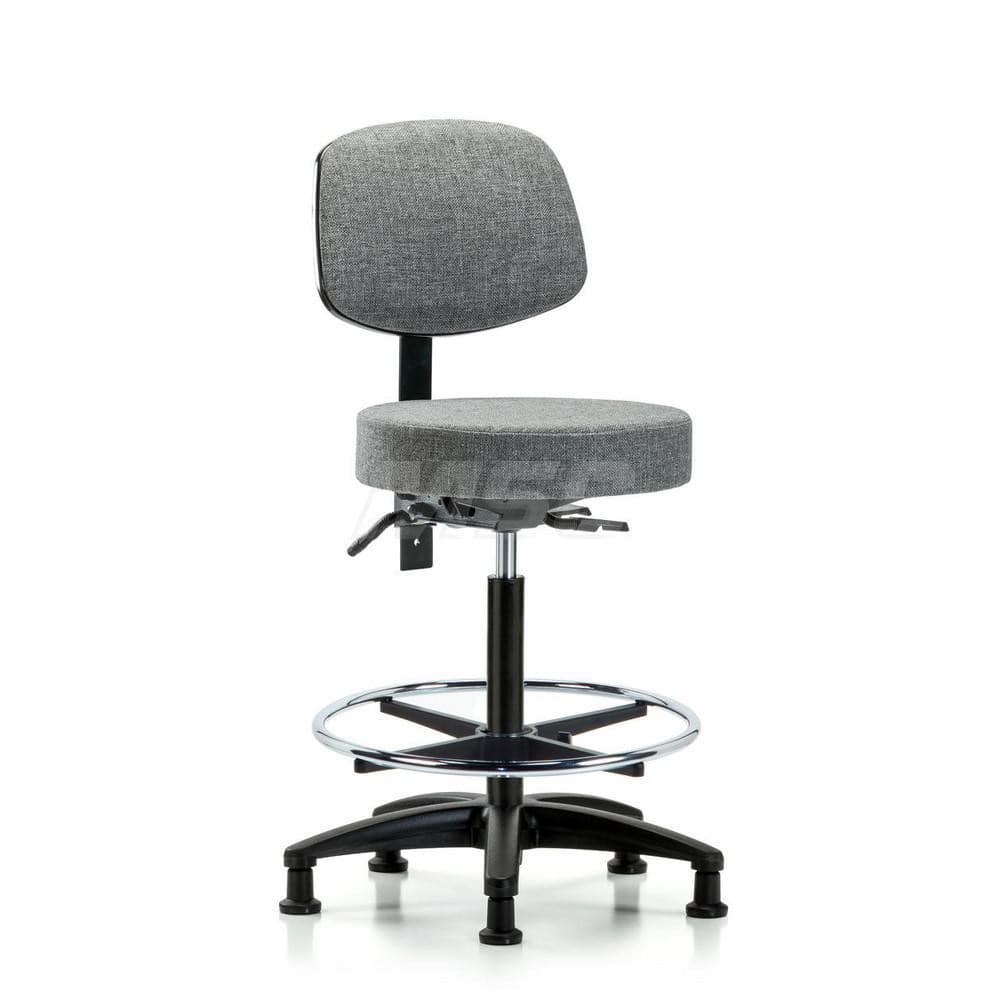 Adjustable Height Swivel Stool: Olefin, 24″ Seat Width, 24″ Seat Depth Round Height