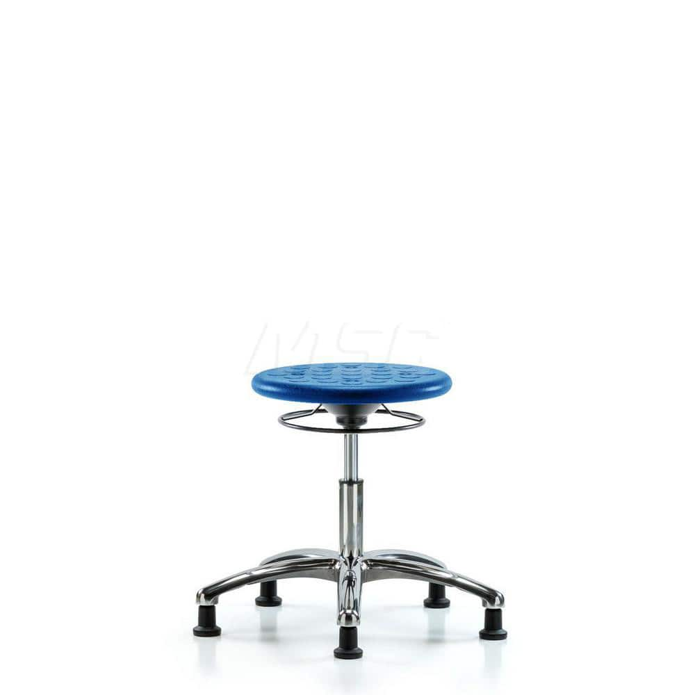 Lab Stool: Polyurethane, 25″ Seat Width, 25″ Seat Depth Round Height