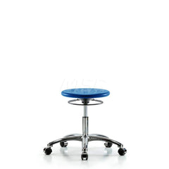 Lab Stool: Polyurethane, 25″ Seat Width, 25″ Seat Depth Round Height