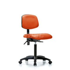 Task Chair: Vinyl, Orange Kist