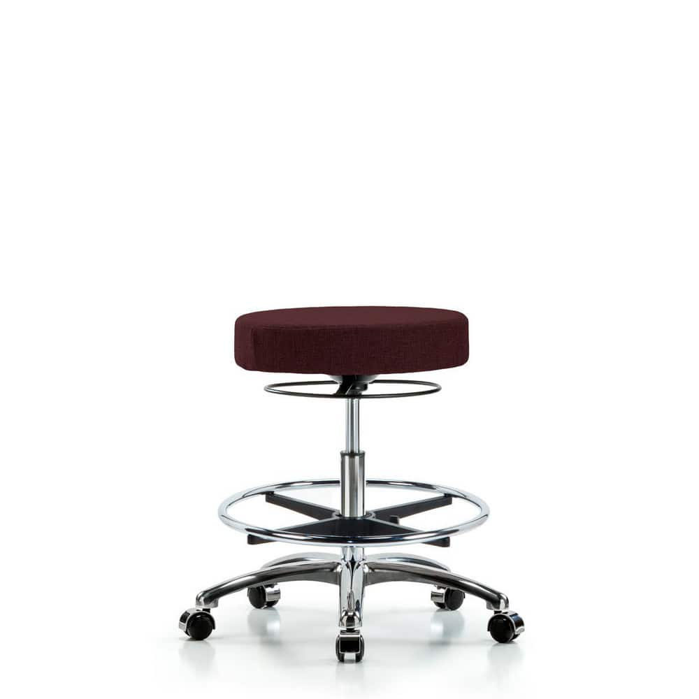 Adjustable Height Swivel Stool: Olefin, 25″ Seat Width, 25″ Seat Depth Round Height