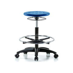 Lab Stool: Polyurethane, 24″ Seat Width, 24″ Seat Depth Round Height