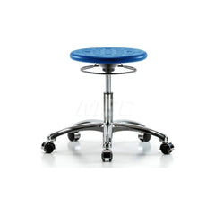 Lab Stool: Polyurethane, 25″ Seat Width, 25″ Seat Depth Round Height