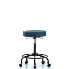 Adjustable Height Swivel Stool: Olefin, 24″ Seat Width, 24″ Seat Depth Round Height