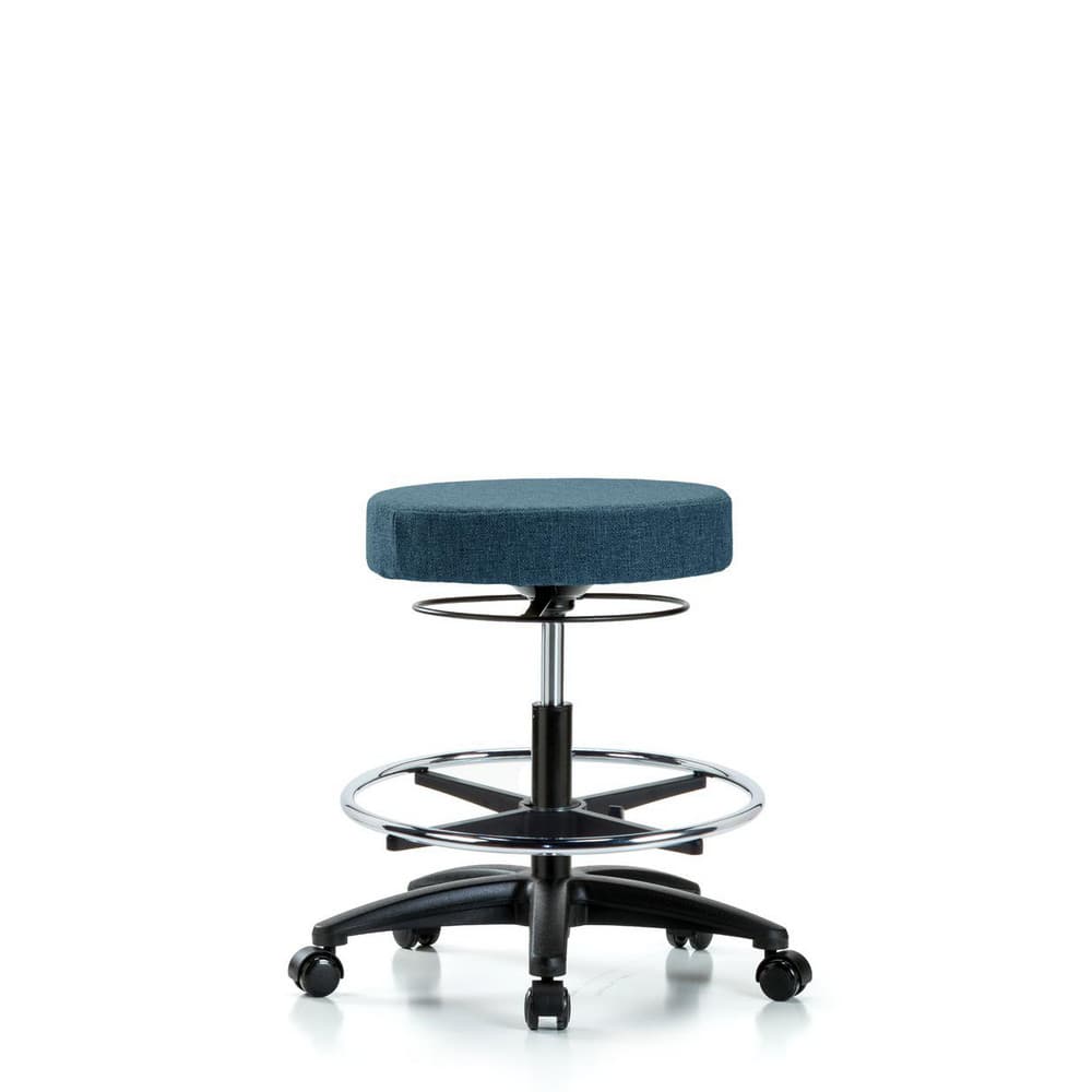 Adjustable Height Swivel Stool: Olefin, 24″ Seat Width, 24″ Seat Depth Round Height