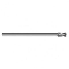 End Mills - Reduced Shank End Mills - 0.1562″ (5/32″) Cutter Diameter × 0.0100″ Radius × 0.2340″ (15/64″) Length of Cut Carbide Reduce Shank Corner Radius End Mill, 4 Flutes - Americas Industrial Supply
