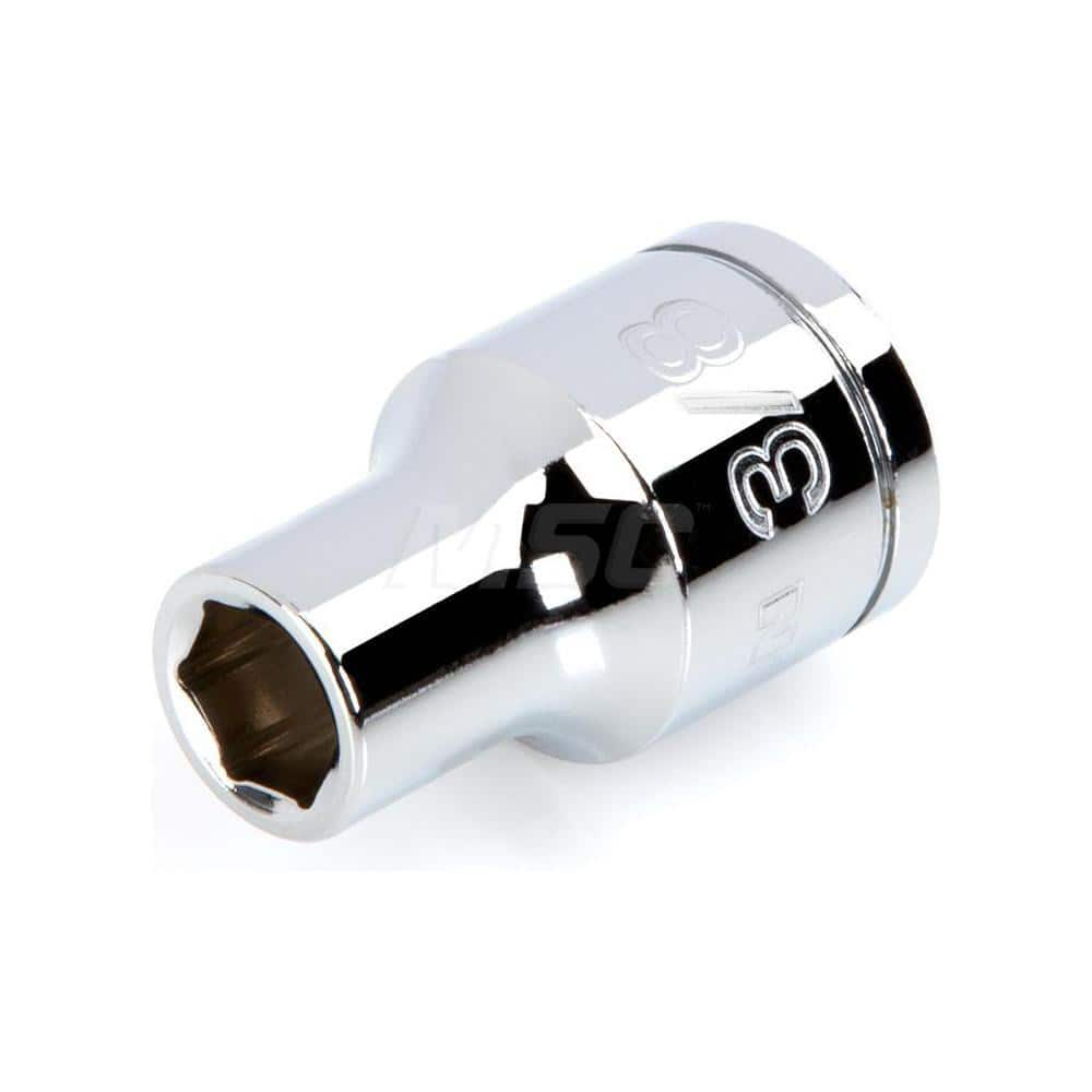 Hand Socket: 1/2″ Drive, 3/8″ Socket, 6-Point Chrome-Plated & Polished