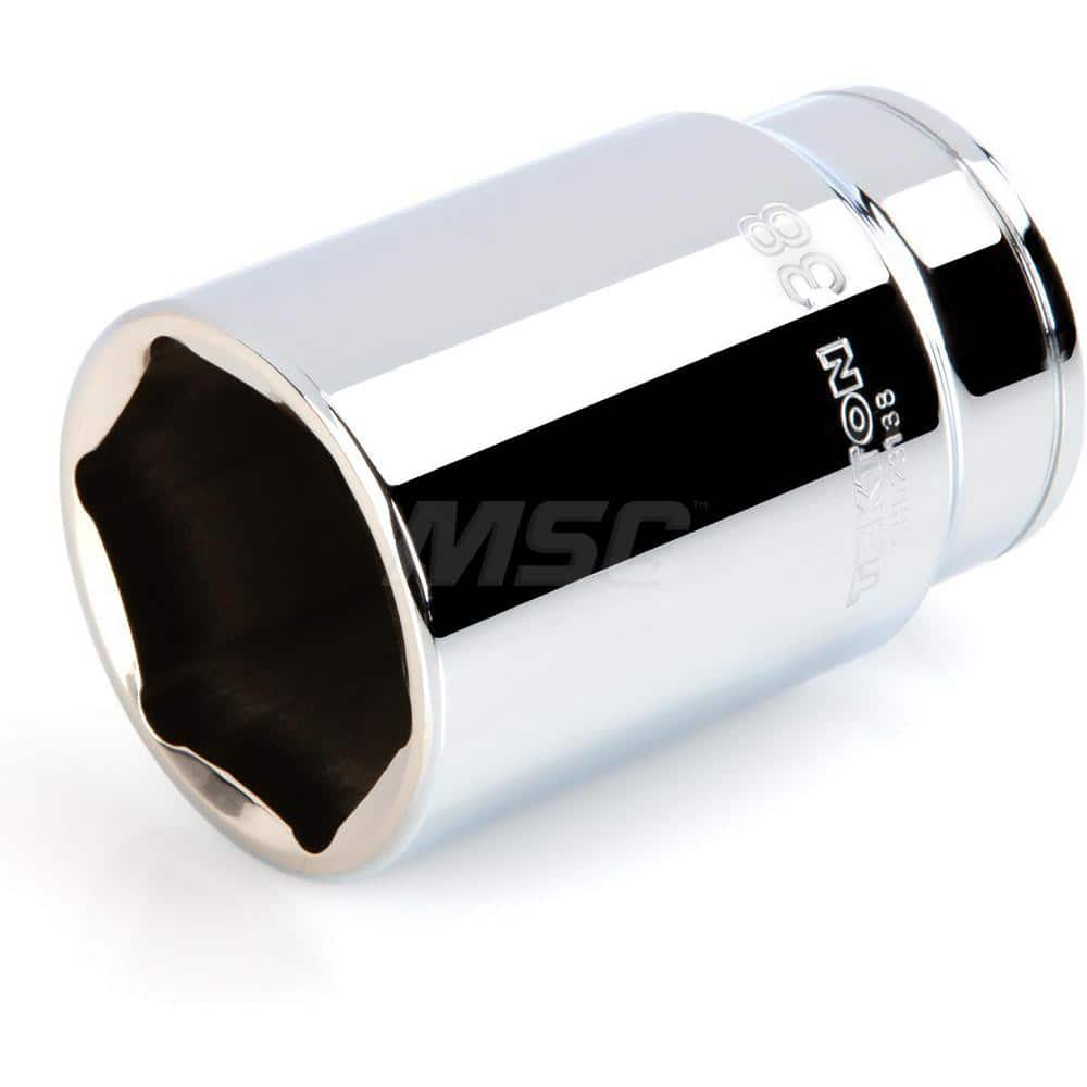 Hand Socket: 1/2″ Drive, 38 mm Socket, 6-Point Chrome-Plated & Polished