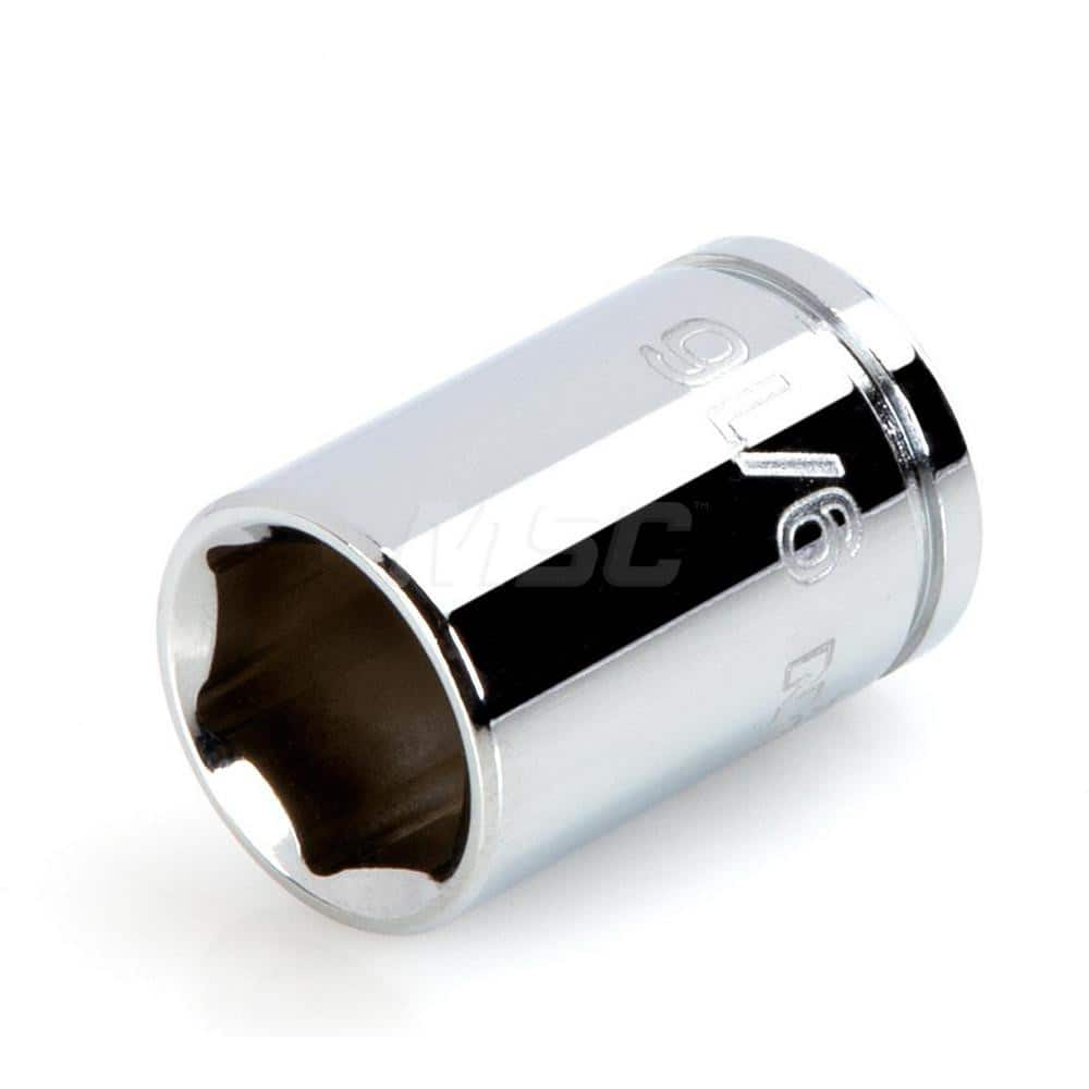 Hand Socket: 3/8″ Drive, 9/16″ Socket, 6-Point Chrome-Plated & Polished