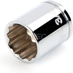 Hand Socket: 3/8″ Drive, 3/4″ Socket, 12-Point Chrome-Plated & Polished